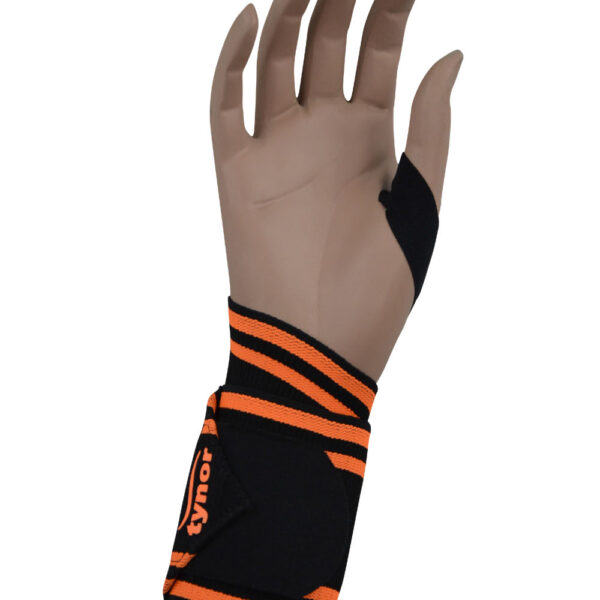 Muñequera deportiva con sujetador de pulgar