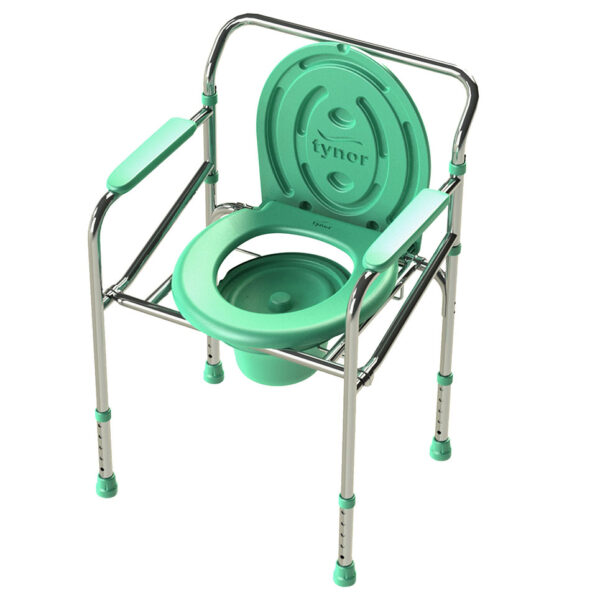 Silla Cómodo Cromada de Altura Ajustable